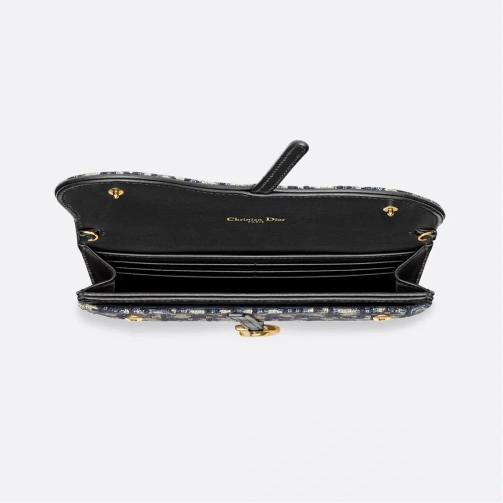 Dior Oblique Saddle Crossbody Bag/Wallet on Chain - Picture 14 of 15